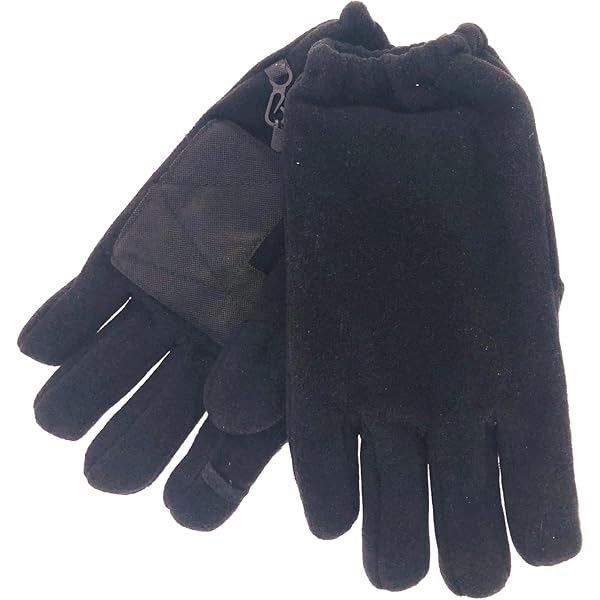 Sport World Blue Unisex Winter Fleece Gloves With Strap